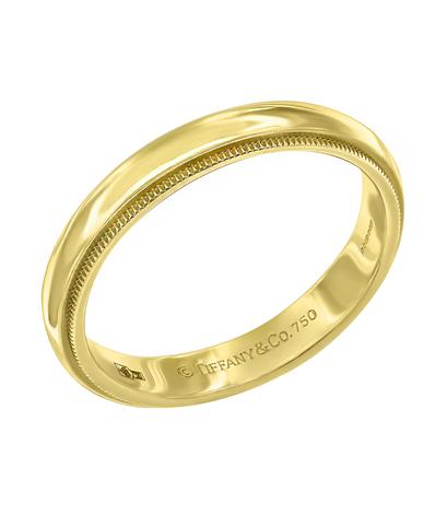 Обручальное кольцо Tiffany & Co из желтого золота 750 пробы