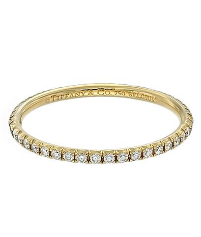 Кольцо Tiffany & Co Metro из желтого золота 750 пробы с бриллиантами