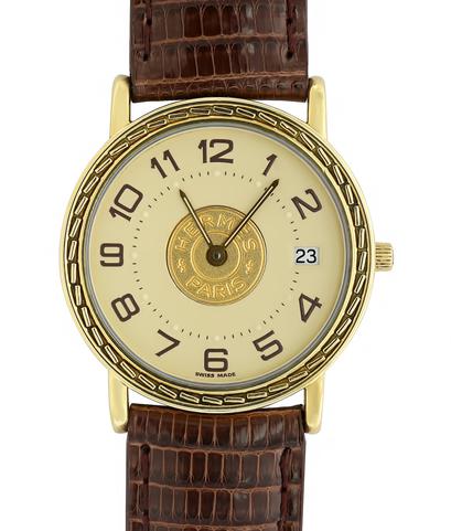 Часы Hermes "Paris" из желтого золота 750 пробы