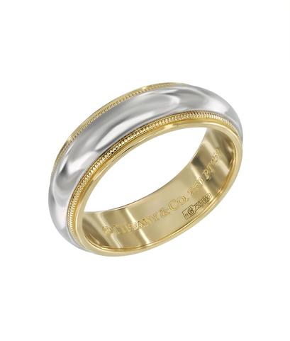 Кольцо Tiffany из платины 950 пробы и желтого золота 750 пробы