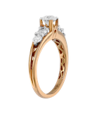 Кольцо из красного золота 585 пробы с бриллиантами