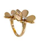 Кольцо Van Cleef & Arpels Frivole Between the Finger Ring из жёлтого золота 750 пробы с бриллиантами