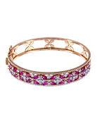Браслет Moraglione из розового золота 750 пробы с бриллиантами и рубинами