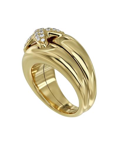 Кольцо Chaumet Liens из желтого золота 750 пробы с бриллиантами