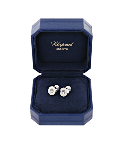 Серьги Chopard Happy Diamonds из белого золота 750 пробы с бриллиантами