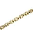 Браслет из желтого золота 750 пробы с бриллиантами (18 см)
