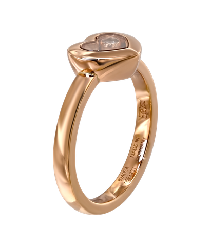 Кольцо Chopard Love из розового золота 750 пробы с бриллиантом