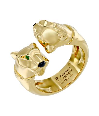 Кольцо Cartier Panthere из желтого золота 750 пробы