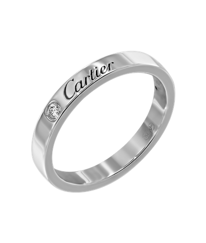 Кольцо Cartier из платины 950 пробы с бриллиантом