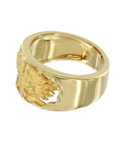 Кольцо Carrera y Сarrera из желтого золота 750 пробы с бриллиантом