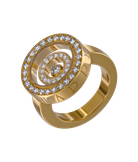 Кольцо Chopard Happy Spirit из жёлтого золота 750 пробы с бриллиантами 