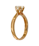 Кольцо из розового золота 585 пробы с бриллиантом 