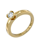 Кольцо Chopard For Love из розового золота 750 пробы с бриллиантом