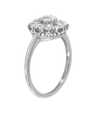 Кольцо из белого золота 583 пробы с бриллиантами 