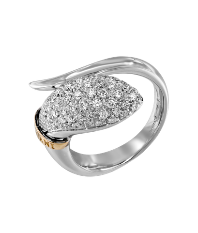 Кольцо Damiani из белого и розового золота 750 пробы с бриллиантами 