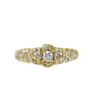 Кольцо из желтого золота 750 пробы с бриллиантами 