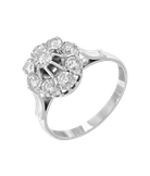 Кольцо из белого золота 583 пробы с бриллиантами