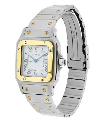 Часы Cartier "Santos" из желтого золота 750 пробы и стали