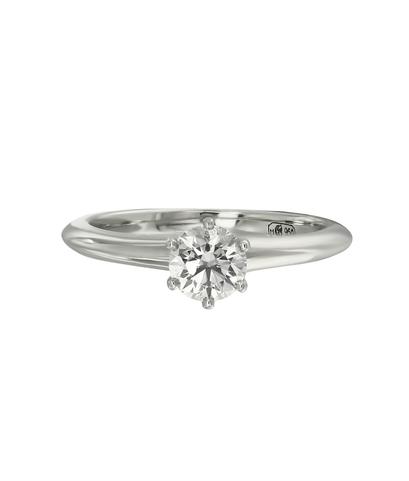 Кольцо Tiffany из платины 950 пробы с бриллиантом