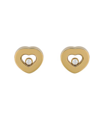 Серьги Chopard Happy Diamonds из жёлтого золота 750 пробы с бриллиантами