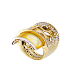 Кольцо Bibigi из жёлтого и белого золота 750 пробы с бриллиантами