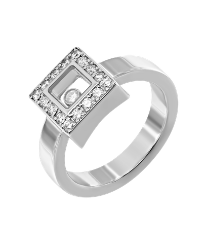 Кольцо Chopard Happy Diamonds из белого золота 750 пробы с бриллиантами
