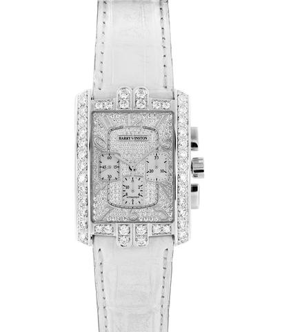 Часы Harry Winston Avenue из белого золота с бриллиантами