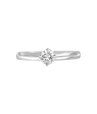 Кольцо из белого золота 750 пробы с бриллиантом