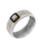 Кольцо из белого и жёлтого золота 585 пробы с бриллиантами