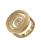 Кольцо Chopard Happy Spirit из жёлтого золота 750 пробы с бриллиантом