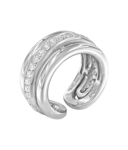 Кольцо Antonini из белого золота 750 пробы с бриллиантами