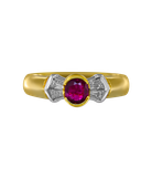 Кольцо Moraglione из желтого золота 750 пробы с рубином и бриллиантами