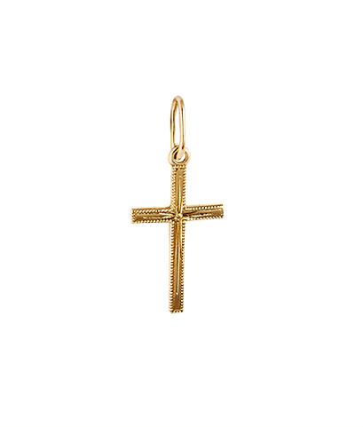 Крест из желтого золота 585 пробы
