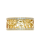 Кольцо Chanel Camelia Ajoure из жёлтого золота 750 пробы с бриллиантами