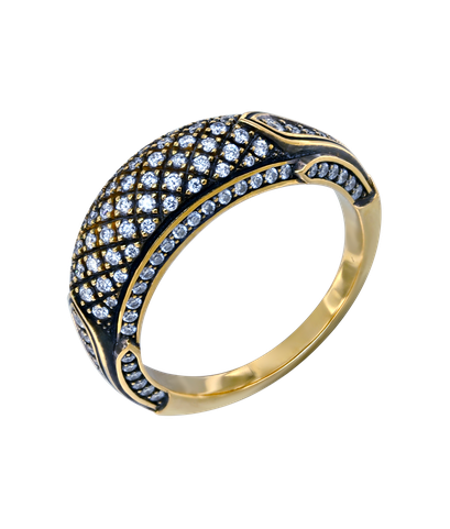 Кольцо Pomelnikov из жёлтого золота 750 пробы с бриллиантами