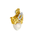Кулон Annamaria Cammilli из жёлтого и белого золота 750 пробы с бриллиантами и жемчугом