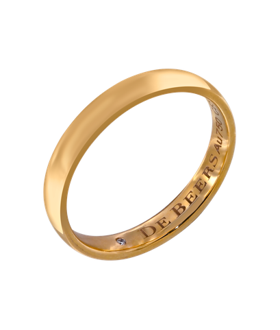 Кольцо De Beers из розового золота 750 пробы с бриллиантом