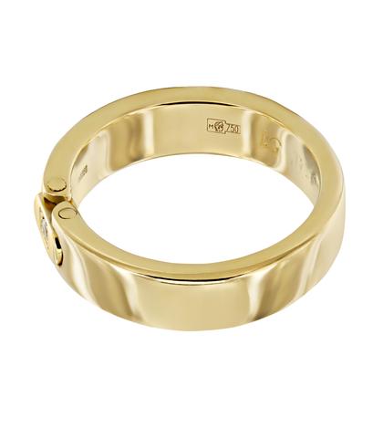 Кольцо Pequignet из желтого золота 750 пробы с бриллиантом 