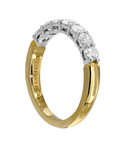 Кольцо Tiffany Embrace из желтого золота 750 пробы и платины 950 пробы с бриллиантами