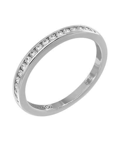 Кольцо Tiffany Metro из платины 950 пробы с бриллиантами