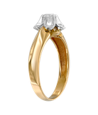 Кольцо из жёлтого золота 585 пробы с бриллиантом 