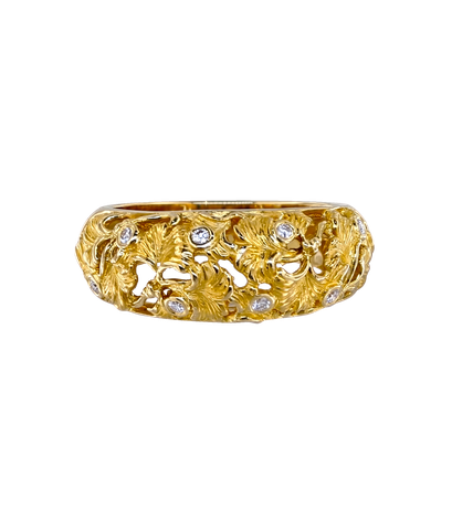 Кольцо  Carrera y Carrera  из жёлтого золота 750 пробы с бриллиантами 