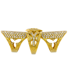 Кольцо Loree Rodkin из жёлтого золота 750 пробы с бриллиантами 