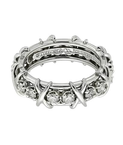 Кольцо Tiffany & Co из платины 950 пробы с бриллиантами (1,14 ct.)