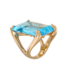 Кольцо Gavello из розового золота 750 пробы с бриллиантами и топазами 