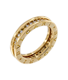 Кольцо Bvlgari B.zero1 из жёлтого золота 750 пробы с бриллиантами
