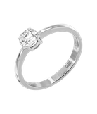 Кольцо из белого золота 750 пробы с бриллиантом 