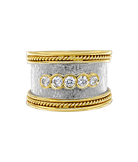 Кольцо из жёлтого и белого золота 750 пробы с бриллиантами 