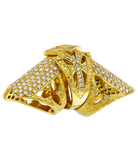 Кольцо Loree Rodkin из жёлтого золота 750 пробы с бриллиантами 
