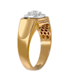 Кольцо из жёлтого золота 585 пробы с бриллиантами